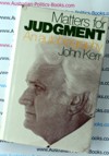 Matters for Judgement - John Kerr - Hardback